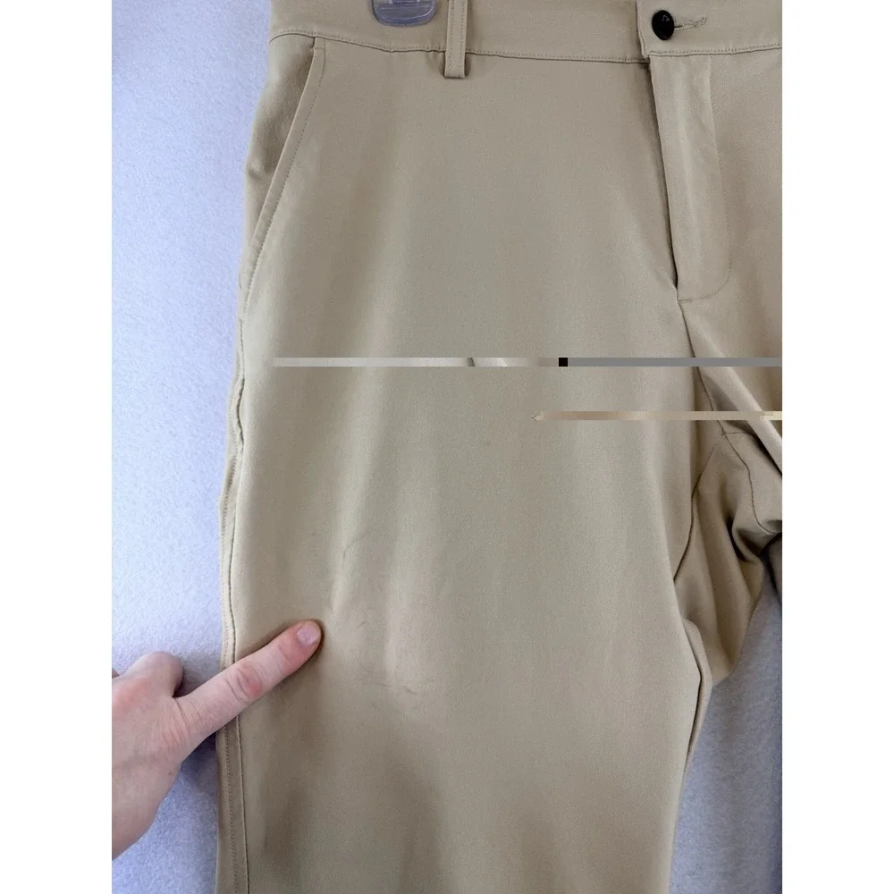 Dunning‎ Golf Khaki Performance Golf Pants Polyester Spandex Stretch, 32x32